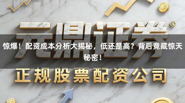 惊爆!配资成本分析大揭秘,低还是高?背后竟藏惊天秘密!