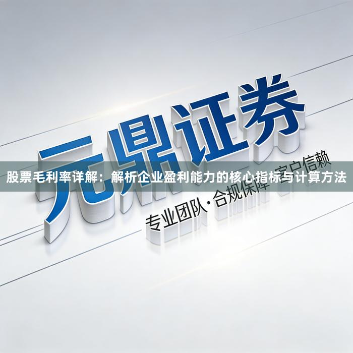 股票毛利率详解：解析企业盈利能力的核心指标与计算方法
