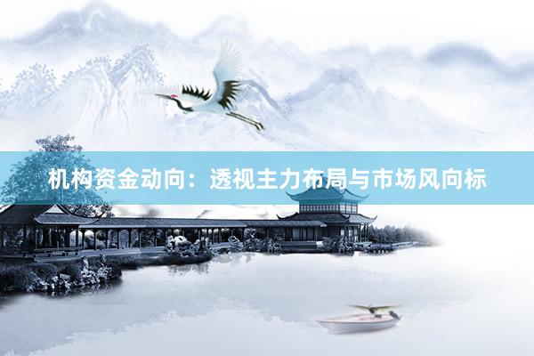 机构资金动向：透视主力布局与市场风向标