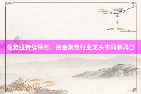 强势股持续领涨，资金聚焦行业龙头布局新风口