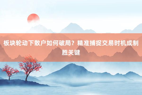 板块轮动下散户如何破局？精准捕捉交易时机成制胜关键