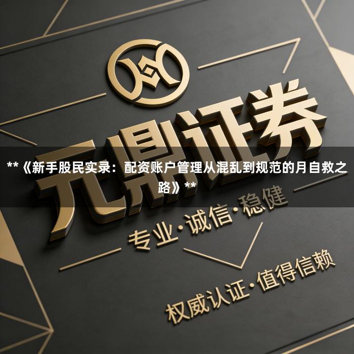 **《新手股民实录:配资账户管理从混乱到规范的月自救之路》**