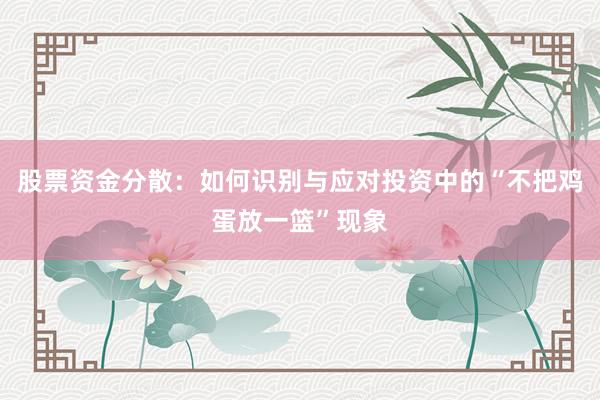 股票资金分散：如何识别与应对投资中的“不把鸡蛋放一篮”现象